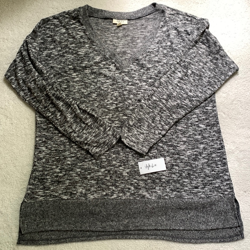 Style & Co. V-Neck Long Sleeve Tunic